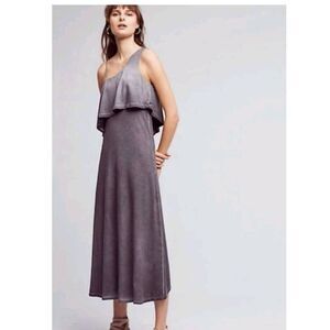 Anthropologie Akemi +Kin One Shoulder Ombre Maxi Dress Size Large